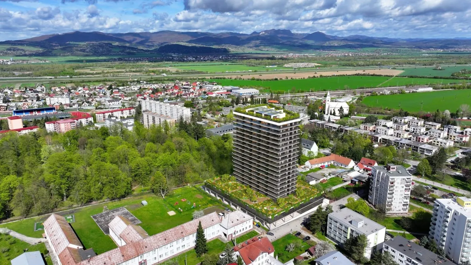 Vizualizácia projektu Rezidencia pri parku v Dubnici nad Váhom