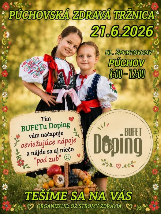 Plagát Púchovskej zdravej tržnice